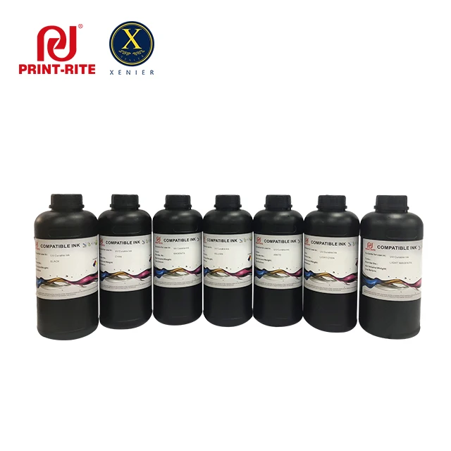 Print-Rite fluorescent photo id cards uv curing ink for EPSON led uv digital  printer ceramic ink