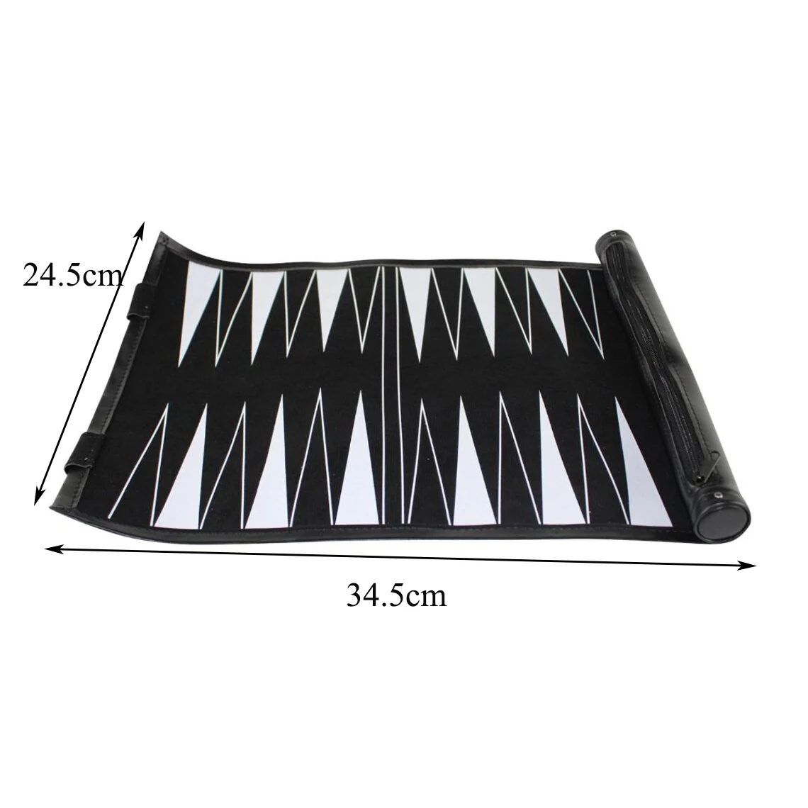 Wholesale Customized Handmade Portable Smart Soft Traveling PU Leather Roll-up Mini Backgammon Luxury Game Set