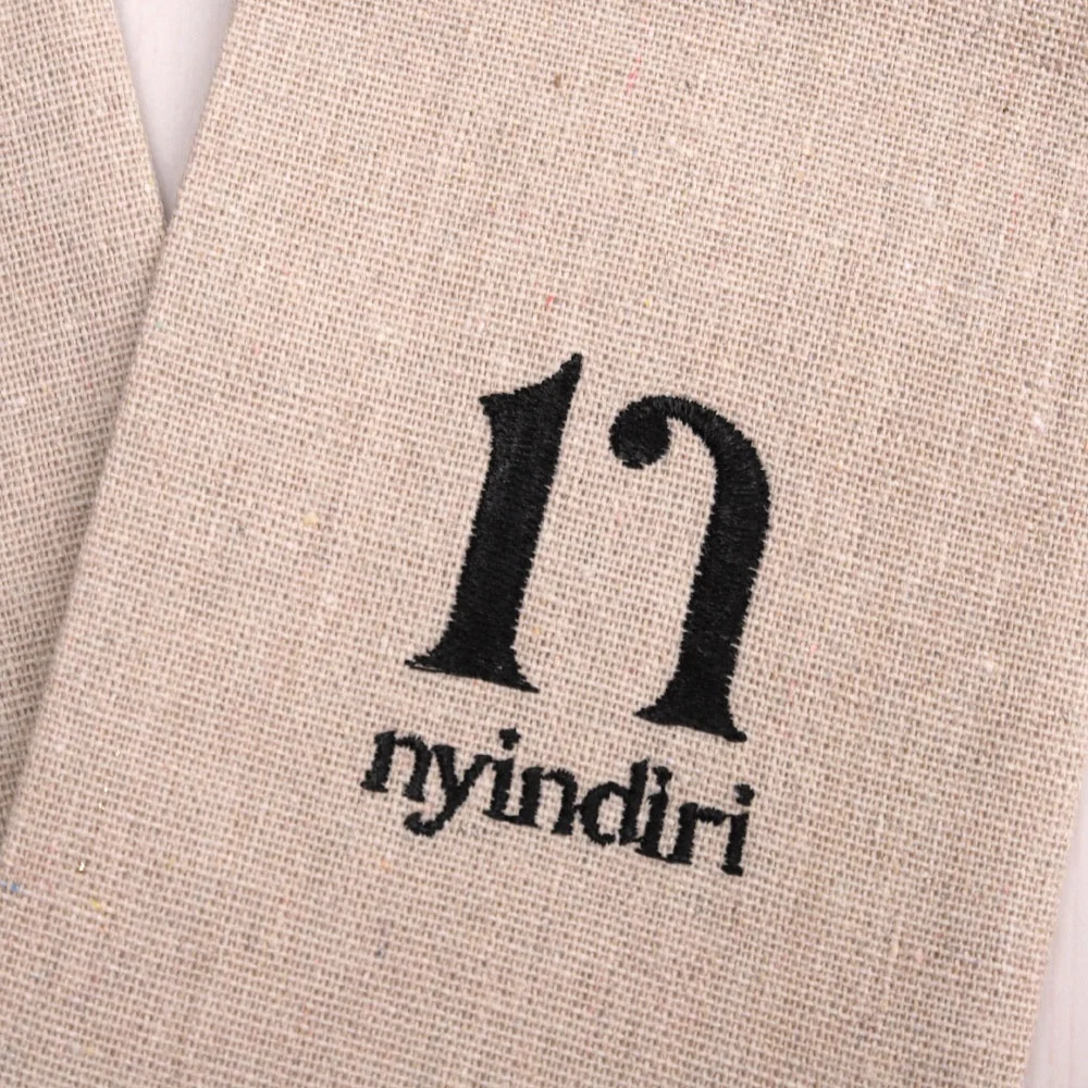 Eco-Friendly Small White Cotton Canvas Jewelry Pouch Custom Logo Printing Comb Perfume Cosmetic Packing Gift Cotton Dust Bag