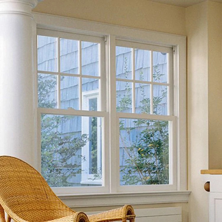 Ventilation Single Hung Small Frosted Glass Toilet Window With Blinds