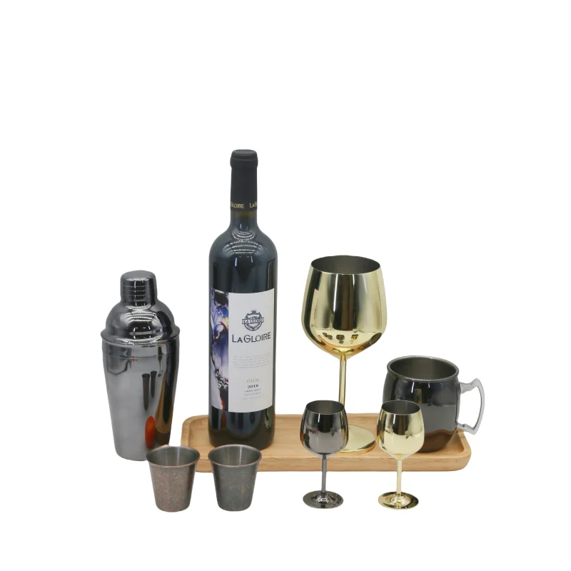 60ml Small Wine Glass shot glass 304 Stainless Steel Spirits Glass Suitable for White Wine Spirits