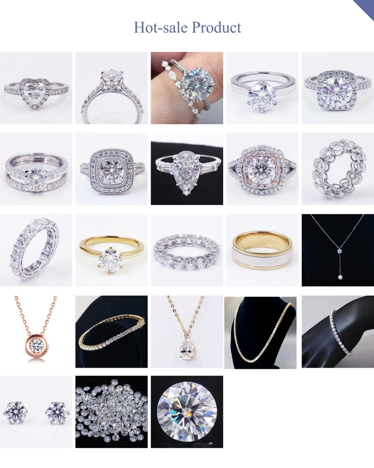 Tianyu gems hot sale design white gold ring 0.5ct moissanite diamonds white gold ring for men