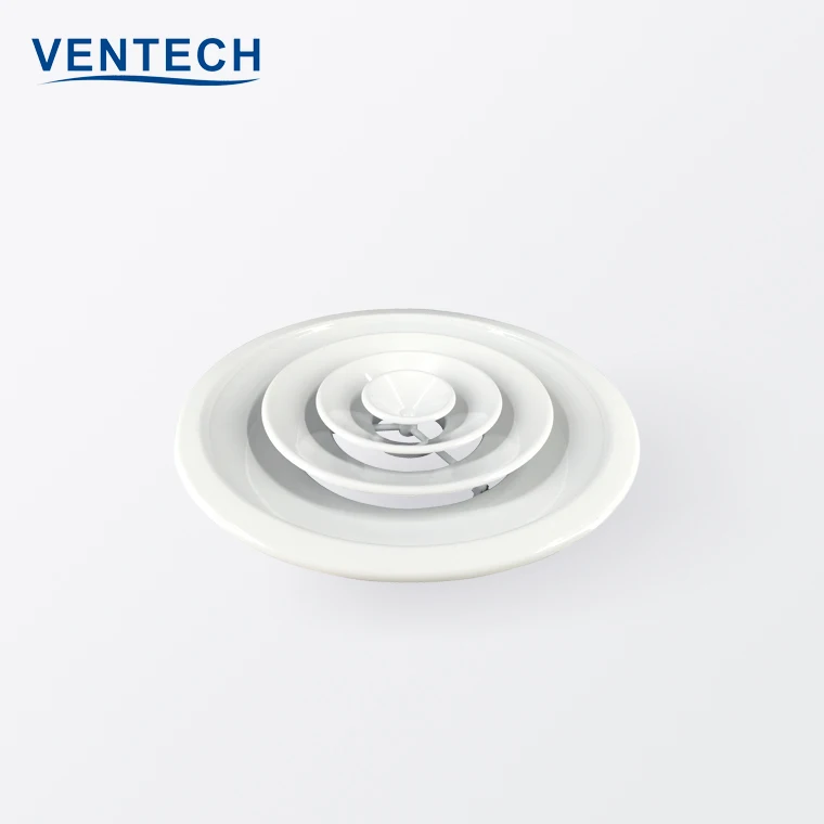 air conditioning ceiling diffusers aluminum round ventilation diffuser return round air louver diffuser