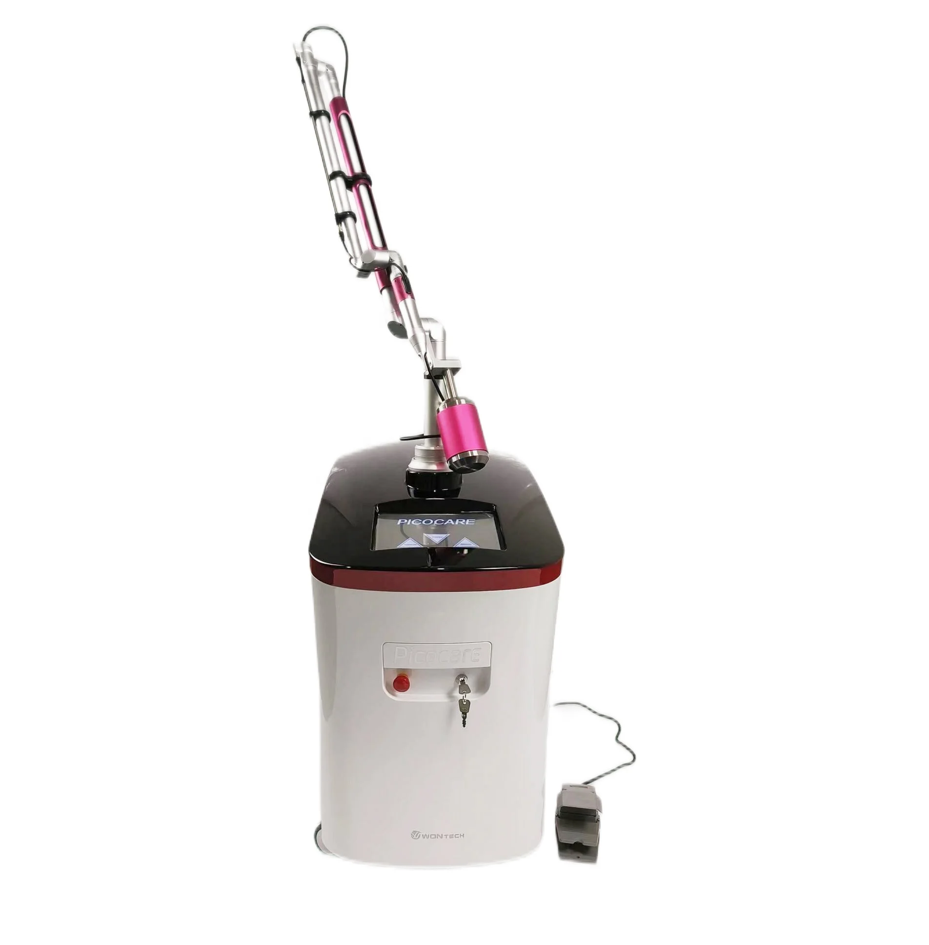 Popular Picosecond laser Beauty Machine Picolaser 755nm 532&1064nm Tattoo Removal Korea Laser handles Dual Rods Dual Lamps