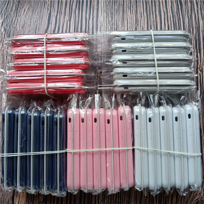 Silicone Rubber Mobile Phone Case for iPhone X, 7, 8 Plus Original Official Silicone Case With/Without Logo