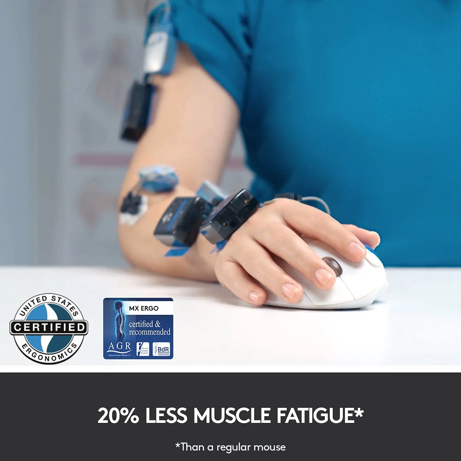 Logitech MX Ergo Wireless Trackball Mouse Adjustable Ergonomic Design Wireless Mouse