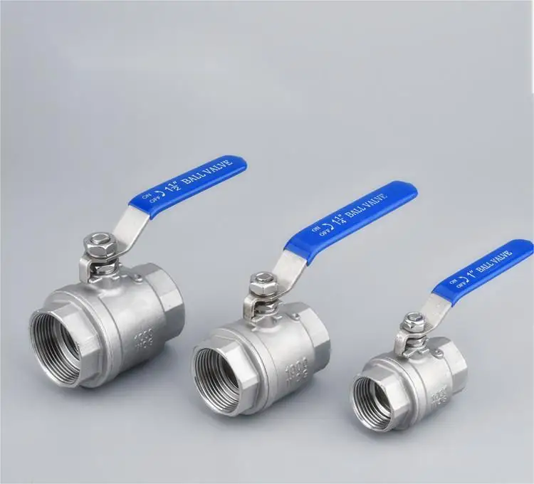 DIN3202-M6 1000 psi threaded 2pc high pressure stainless steel ball valve  internal thread tap water pipe switch valve