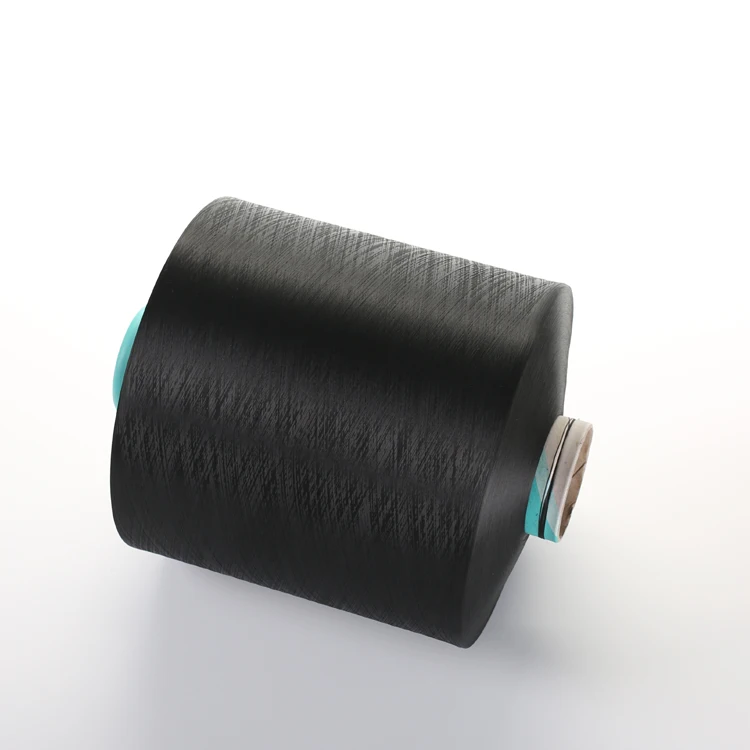 100% Polyester Material and DTY Filament Yarn Type Polyester Dyed black Yarn 100/36 NIM DDB