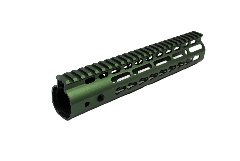 
Aplus Olive Drab Green 10 inch Free Float Keymod AR15 handguard Rail Mounted with steel Barrel Nut Fit .223/5.56 rifles 