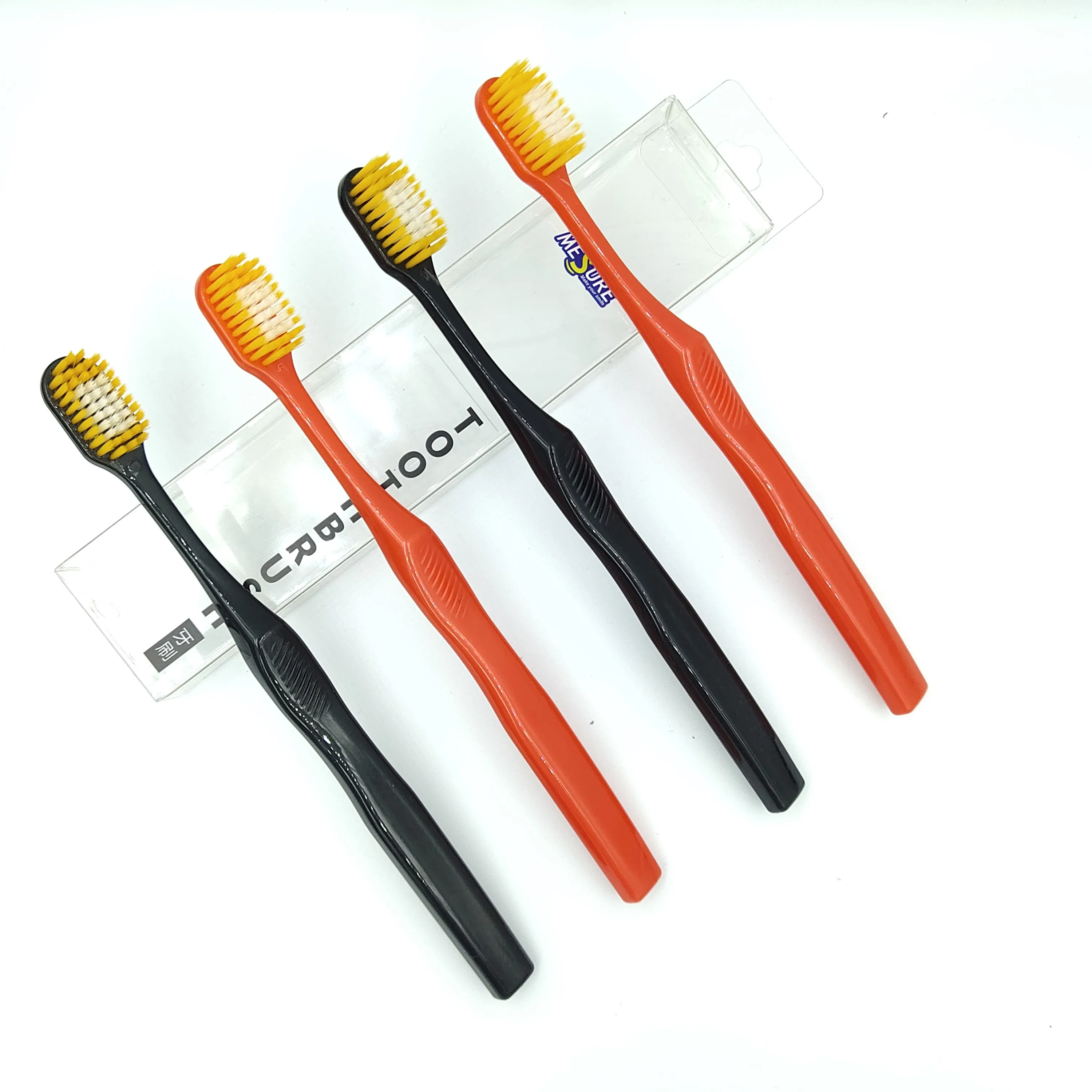 Adult Toothbrush Supplier Tooth Brush Manufacture Acceptable Soft Nylon Black Charcoal Nano Bristle toothbrush
