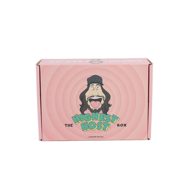 wholesale promotion custom stickers label foldable corrugated gift paper box