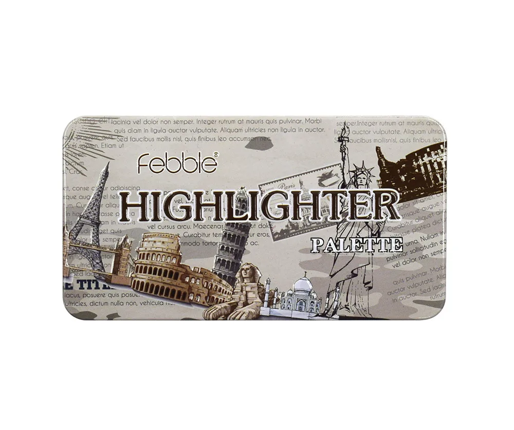 
Private Label 3 Colors Highlight Bronzer Contour Pallet Face Makeup Pallet Pressed Powder Customized LOGO 