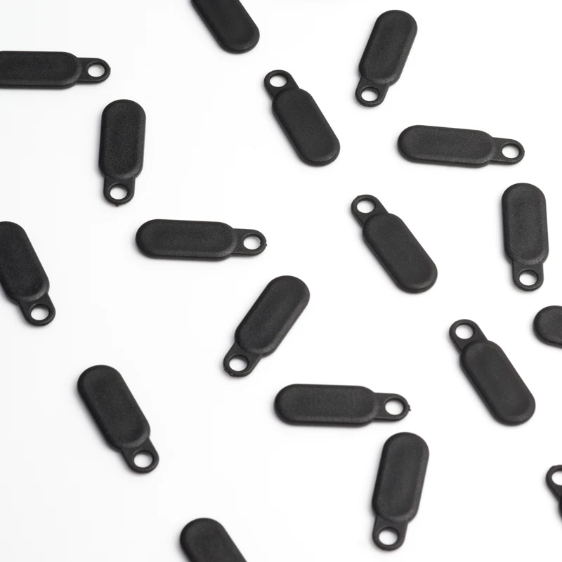 Custom woven rubber silicone pvc logo plastic round zipper puller slider and puller with logo for bag