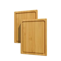 Wholesale Custom Durable Nature Bamboo Vegetables Cutting Board Wood With Juice Groove