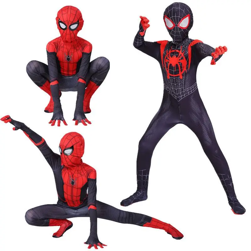 Clothing Supplies Best Anime Cosplay Spiderman Boy Tv Movie Kids Costume Halloween