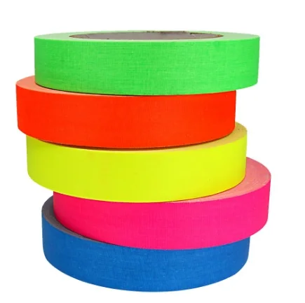 Fluorescent UV Light Cotton Cloth Tape Grip tape For Stage Decoration