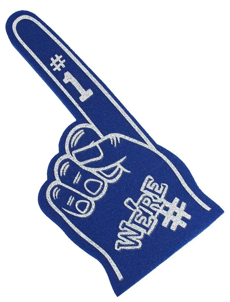 
Finger Team Color Cheerleading Foam Hand 