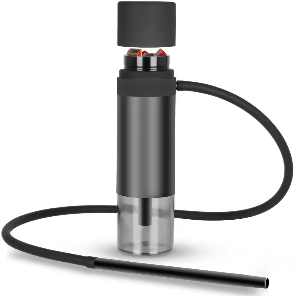 Custom Logo Wholesale Acrylic Plastic Detachable and Cleaned Portable Travel Hookah Shisha Car Hookah Cup Portable Hookah