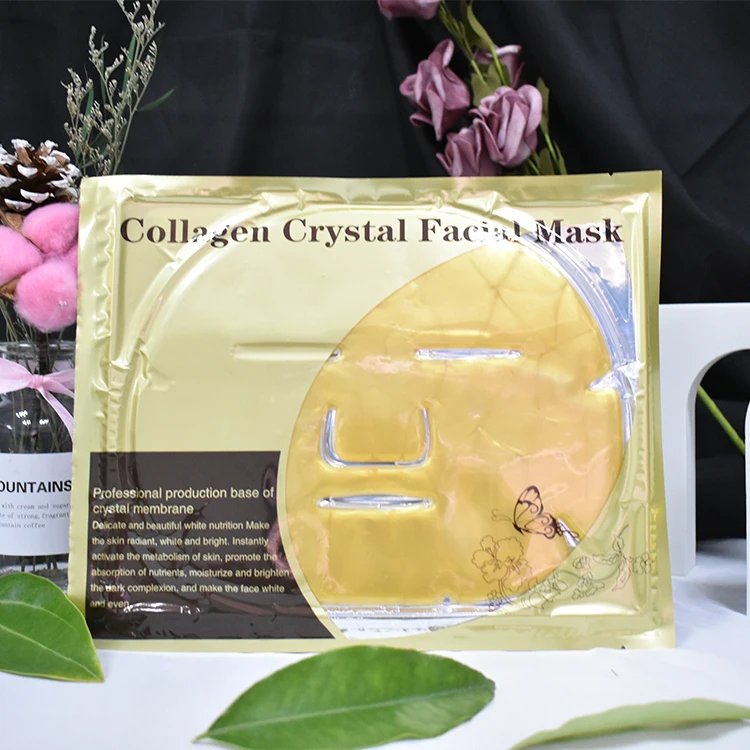 China Manufacturer OEM Face Care Non-toxic 24k Gold Collagen Crystal Face Mask