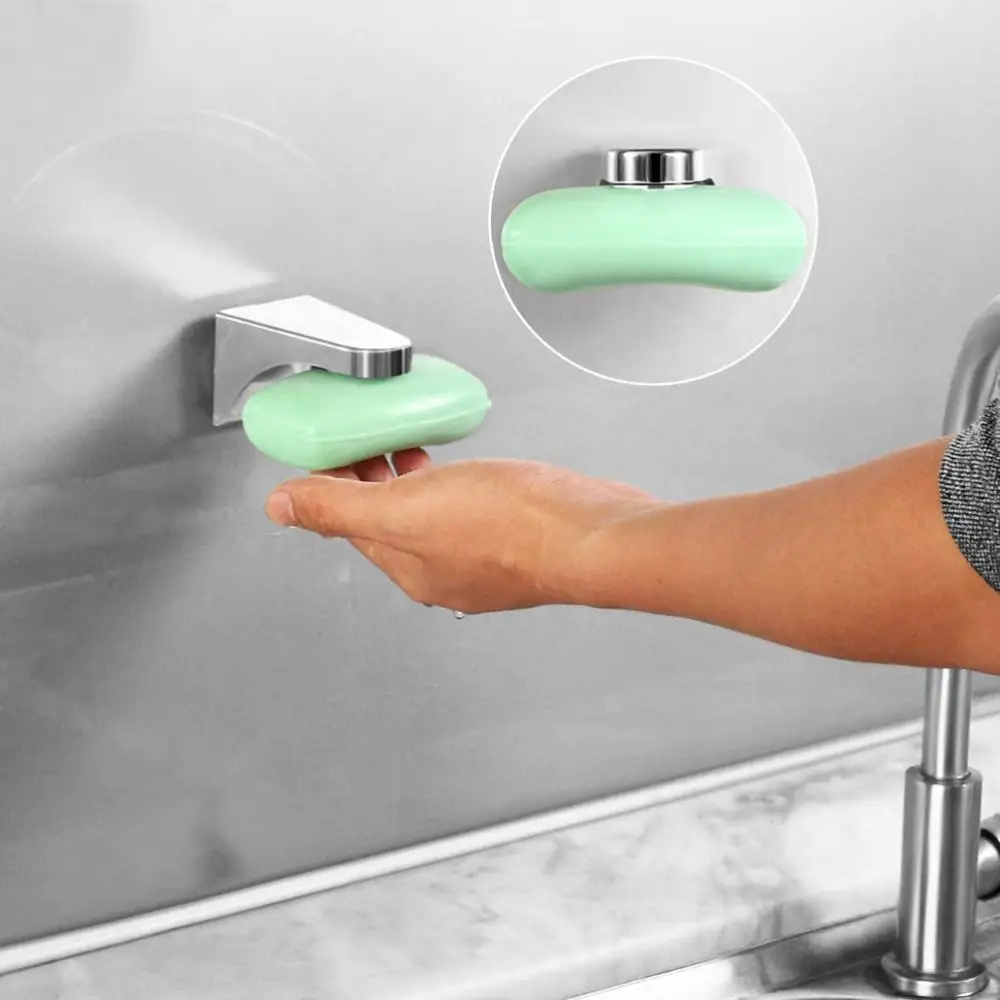 
Amazon Hot sale magnetic self adhesive soap hoder 