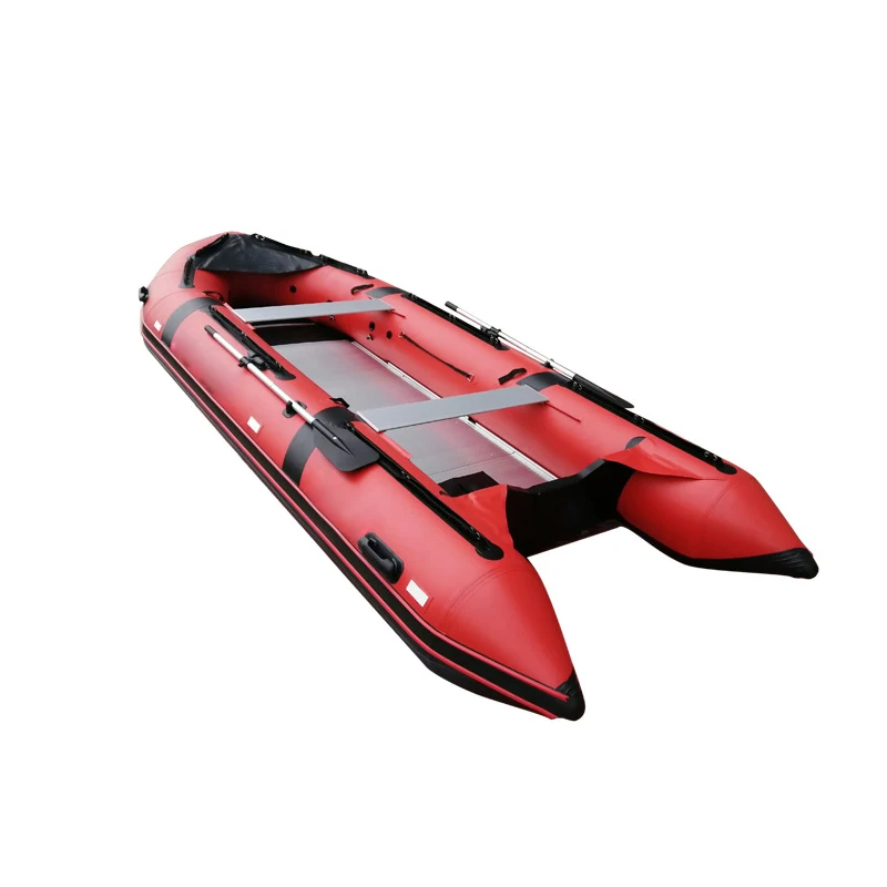 paddle dinghy inflat trailer polyvinyl chloride folding inflatable fishing rowing kayak boat