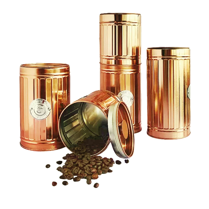 Luxury  Kitchen Stacking Vacuum Airtight Lids Food Storage Canisters Sugar Tea Coffee Bean Storage Containers Cookies Jars Set