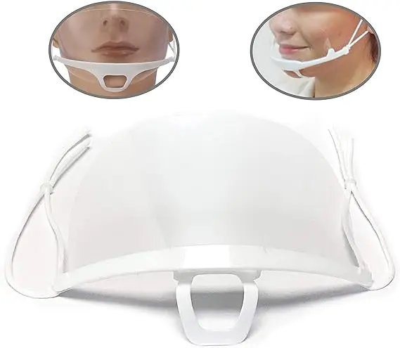 Factory Wholesale Anti Fog Eco-Friendly Durable  Plastic Face Shield Reusable Face Transparent Clear Face Mask