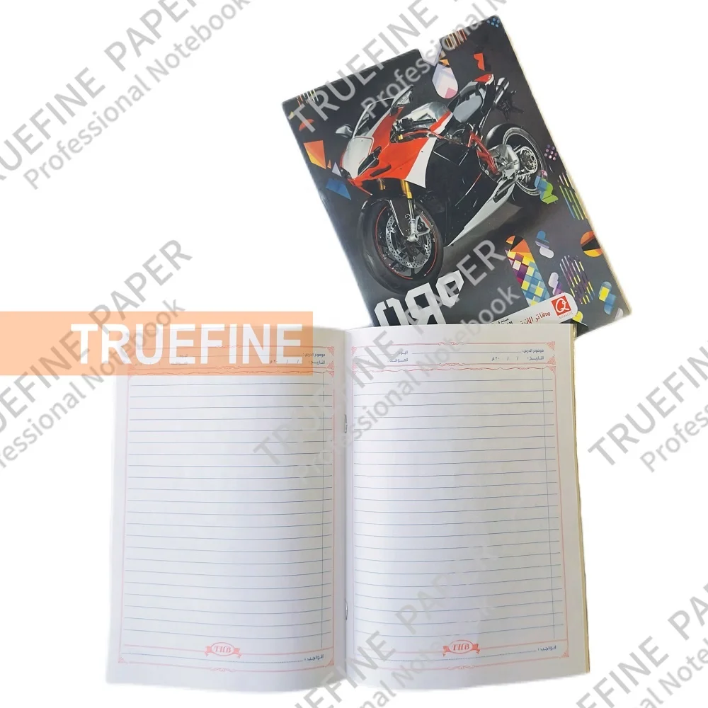 Students Cheap Soccer Star Cover Design Writing Yemen School Exercise Books 80 Pages With Perfect Binding