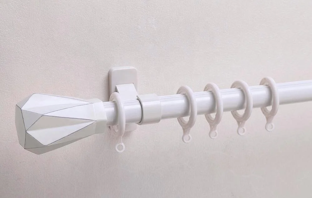 Keewo arrow  Curtain Rod finials Expanding End Fitting Flower Finials In Teal Or Turquoise Curtain pole