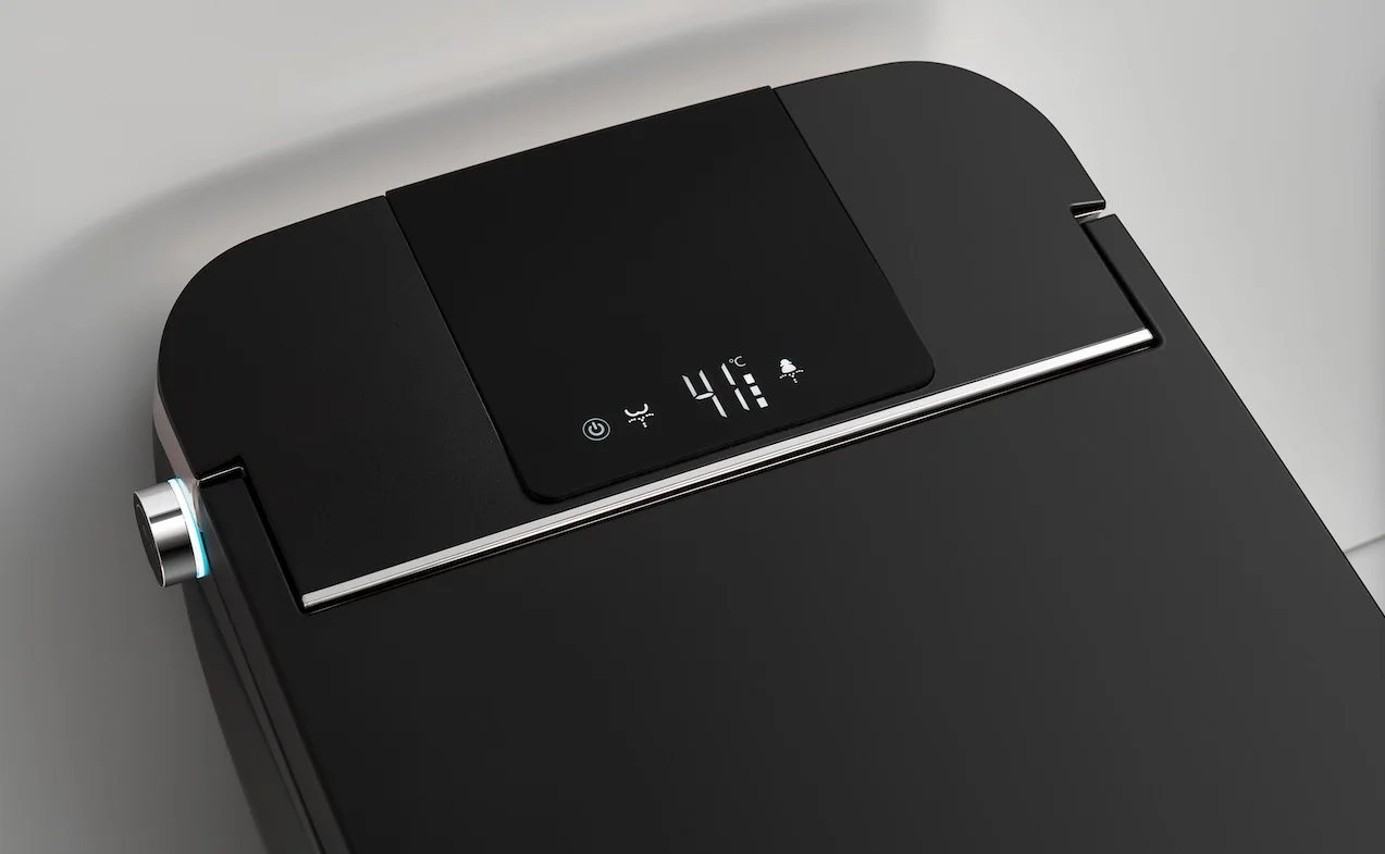 Bolina WZ8440 MB American Standard Automatic Flushing Siphonic Jet S-trap Black color smart one piece toilet