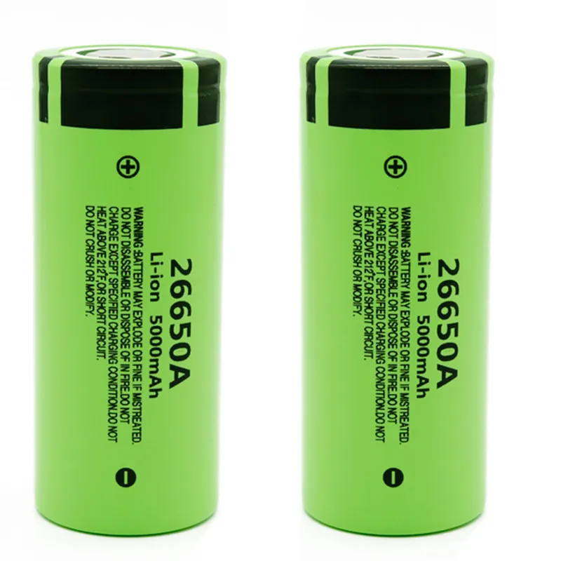 26650A 5000mAh 3.7V Battery Lithium Rechargeable Li-Ion Batteries 5000 mAh 26650A Lithium Battery For Inverter Flashlight