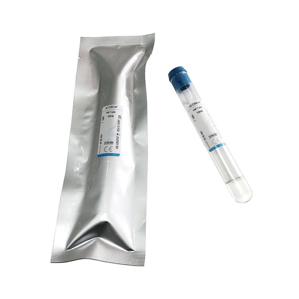 High Concentration Beauty Salons Use Disposable Sterile Micro 8ml 10ml 12ml 15ml Prp Tube With Acd Gel