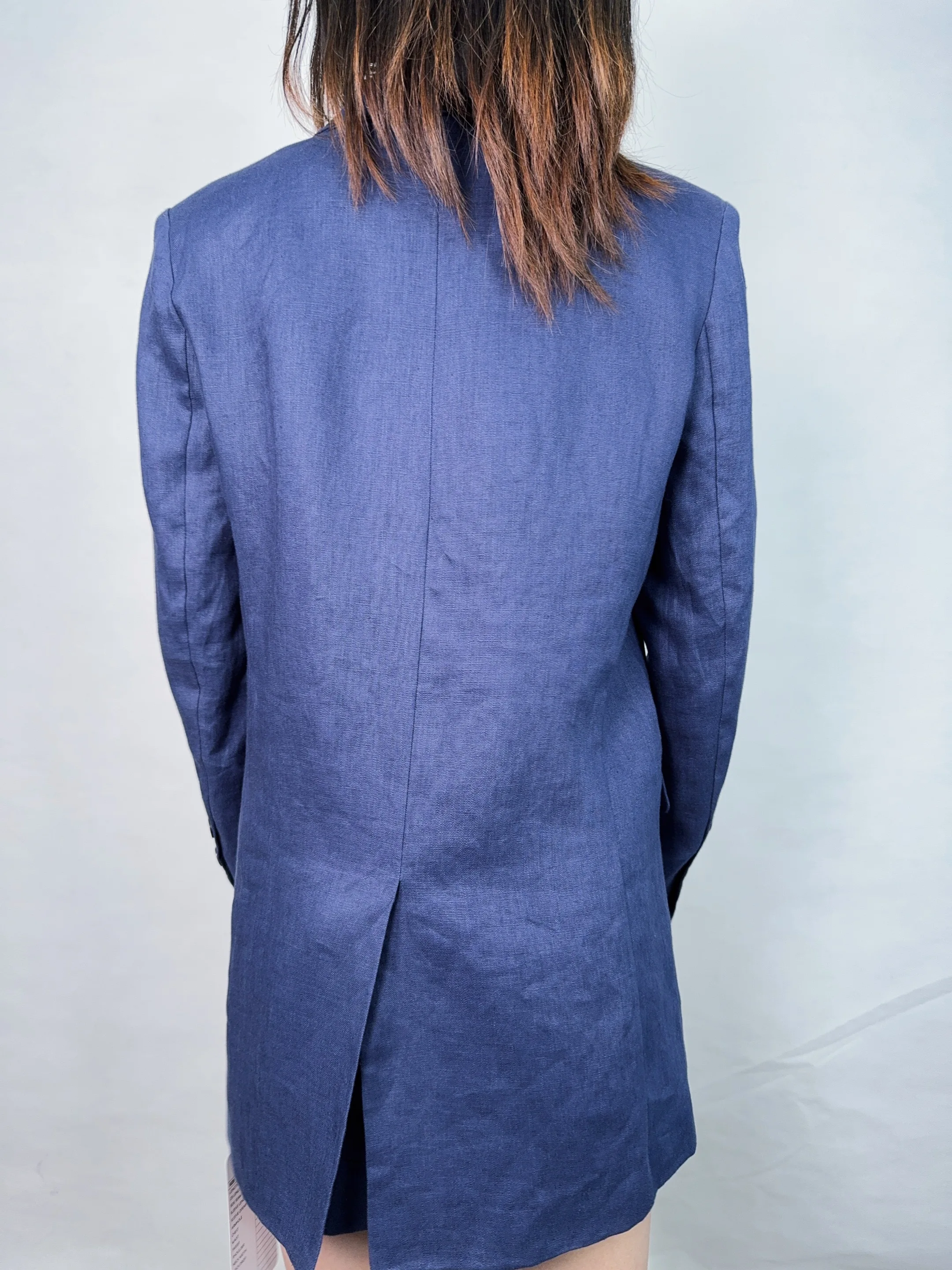 OEM High Quality Linen Blazer Comfortable Simple Casual Suit Coat with Single Button Closure for women