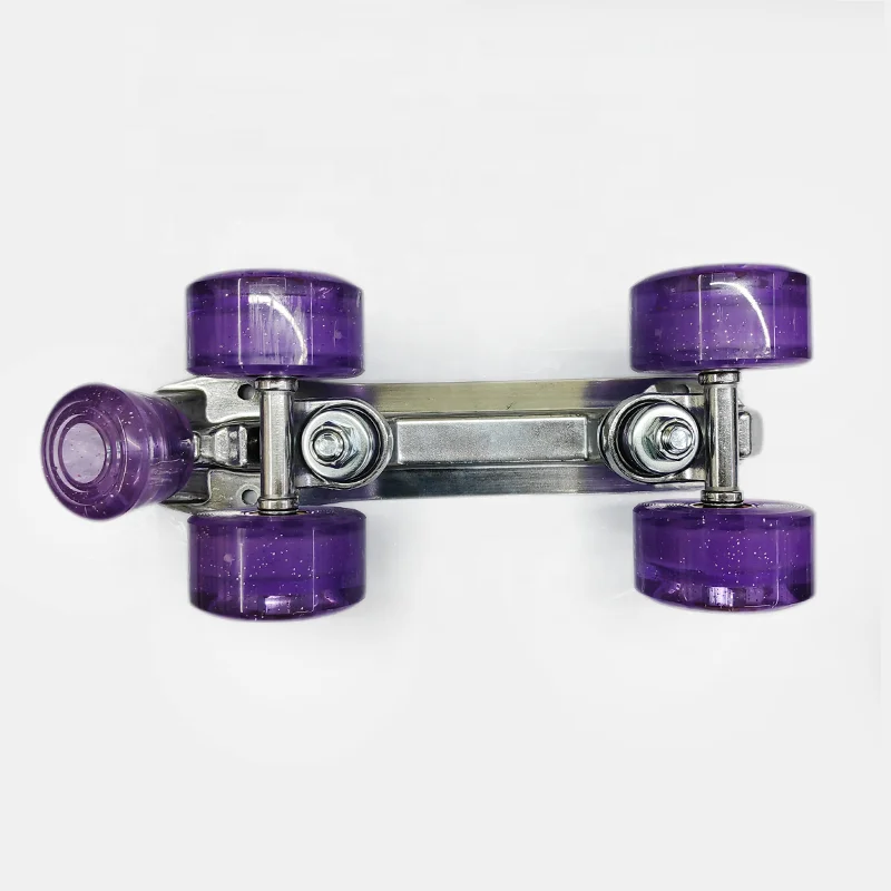 Wholesale  Skates truck Aluminum alloy plates chassis brake head Skate wheel with bearing abce-11 abce-9 for quad roller skates