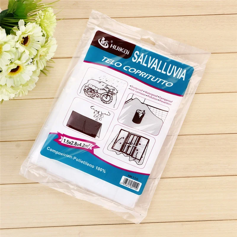 LDPE plastic waterproof protective film for furniture 1.5x2.8m