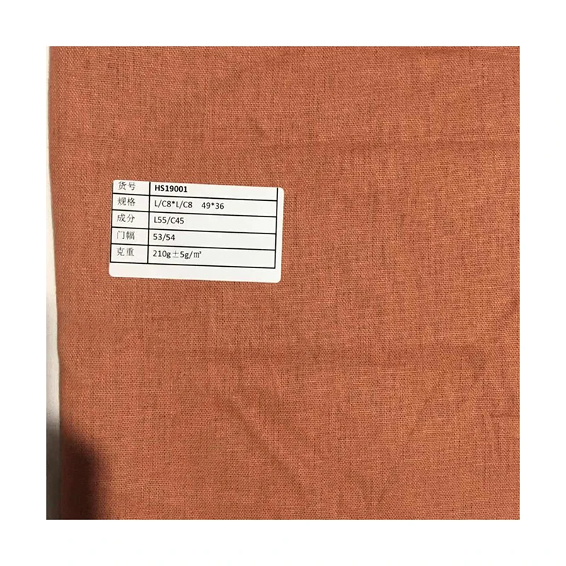 High Quality And Good Price Multiple Colour Safe And Comfortable Linen Cotton Upholstery Fabric