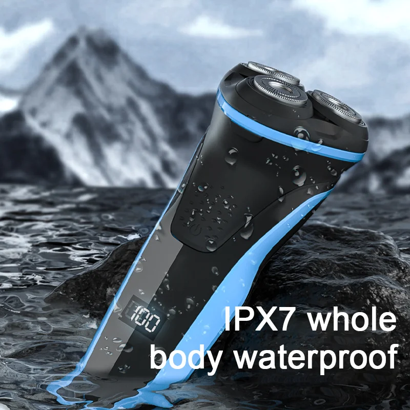 MRY Intelligent Men Shaver Rechargeable Floating Three-head Electric Razor Whole Body Washable Hair shaver