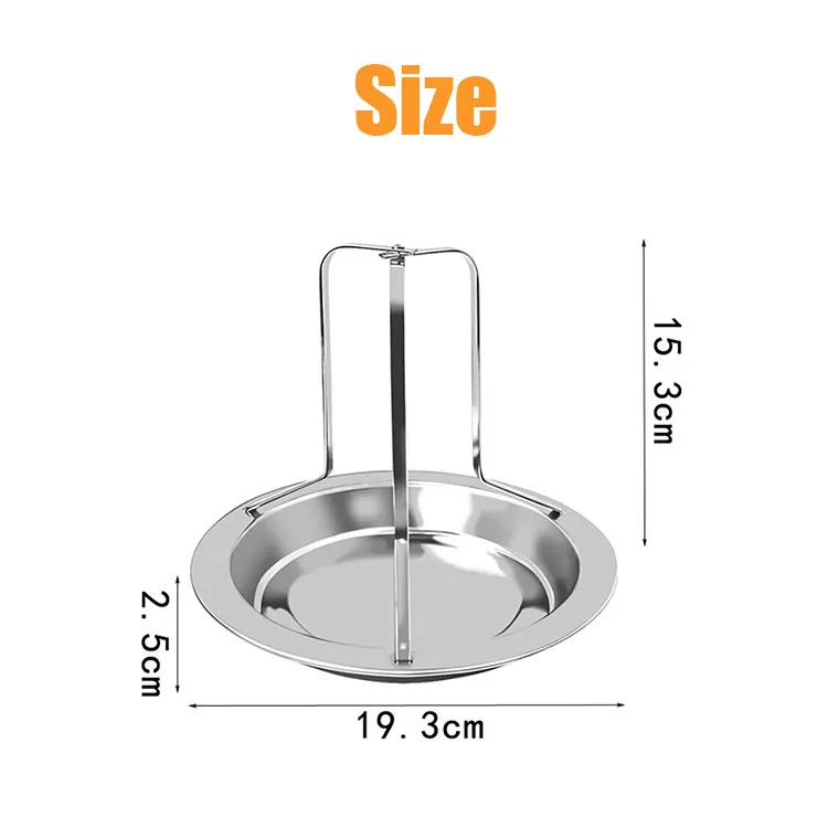 Wholesale Stainless Steel BBQ Tools Roast Chicken Rack Chicken Roaster Rack Barbecue Tray for Oven Cooking Grill Pan Tool