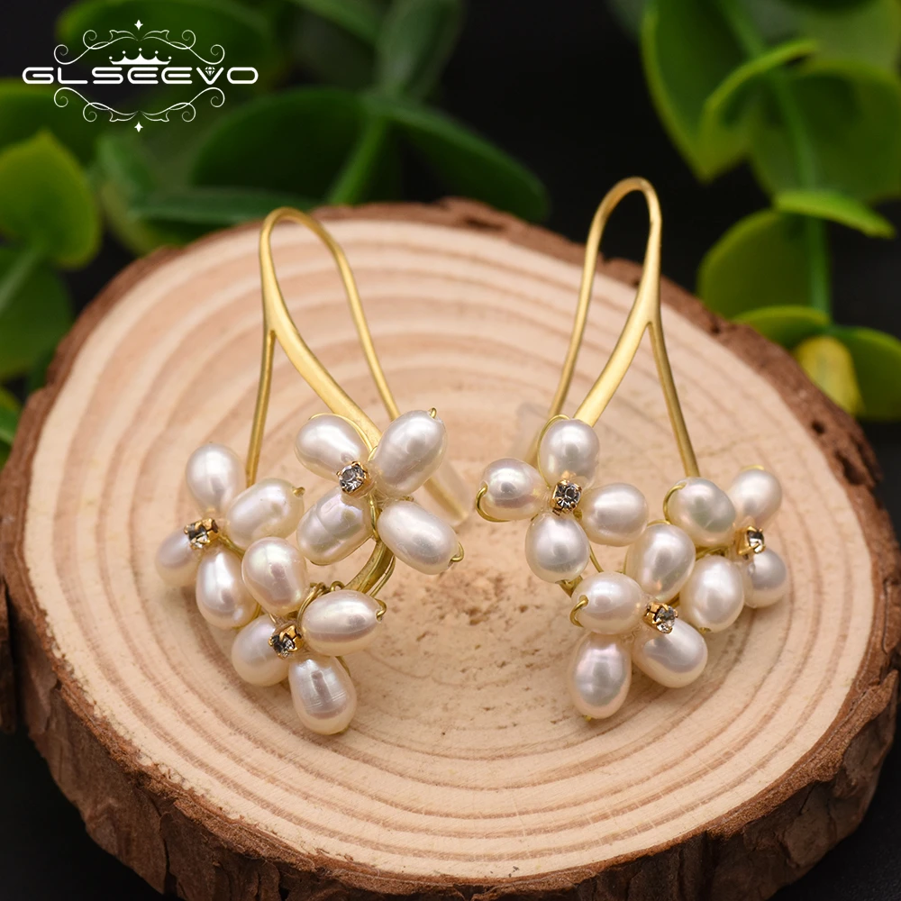Висячие серьги с натуральным жемчугом для женщин, свадебные и Помолвочные висячие серьги, новинка 2022, модные ювелирные изделия, оптовая продажа