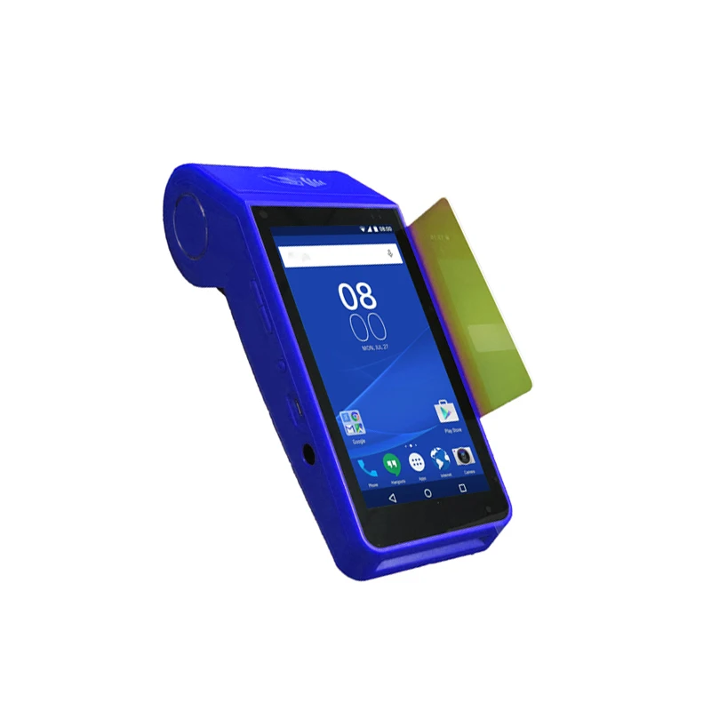 New arrival pos android machine mobile payment pos terminal with receipt printer and qr code scanner