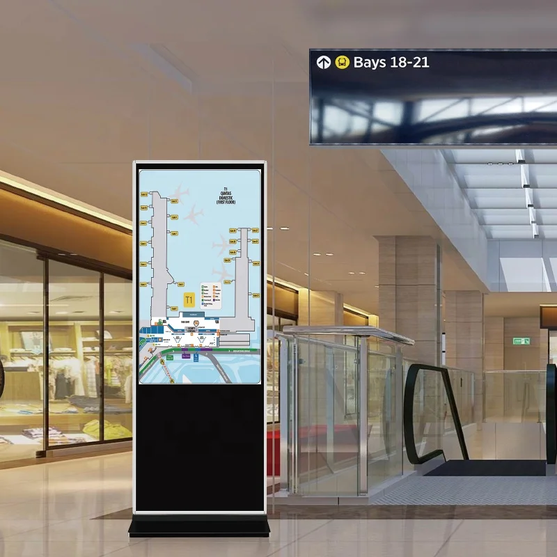 Hot Sale Floor Standing Digital Signage and Display  LCD Screen Totem Kiosks 55 Inch Indoor Advertising Playing Equipment