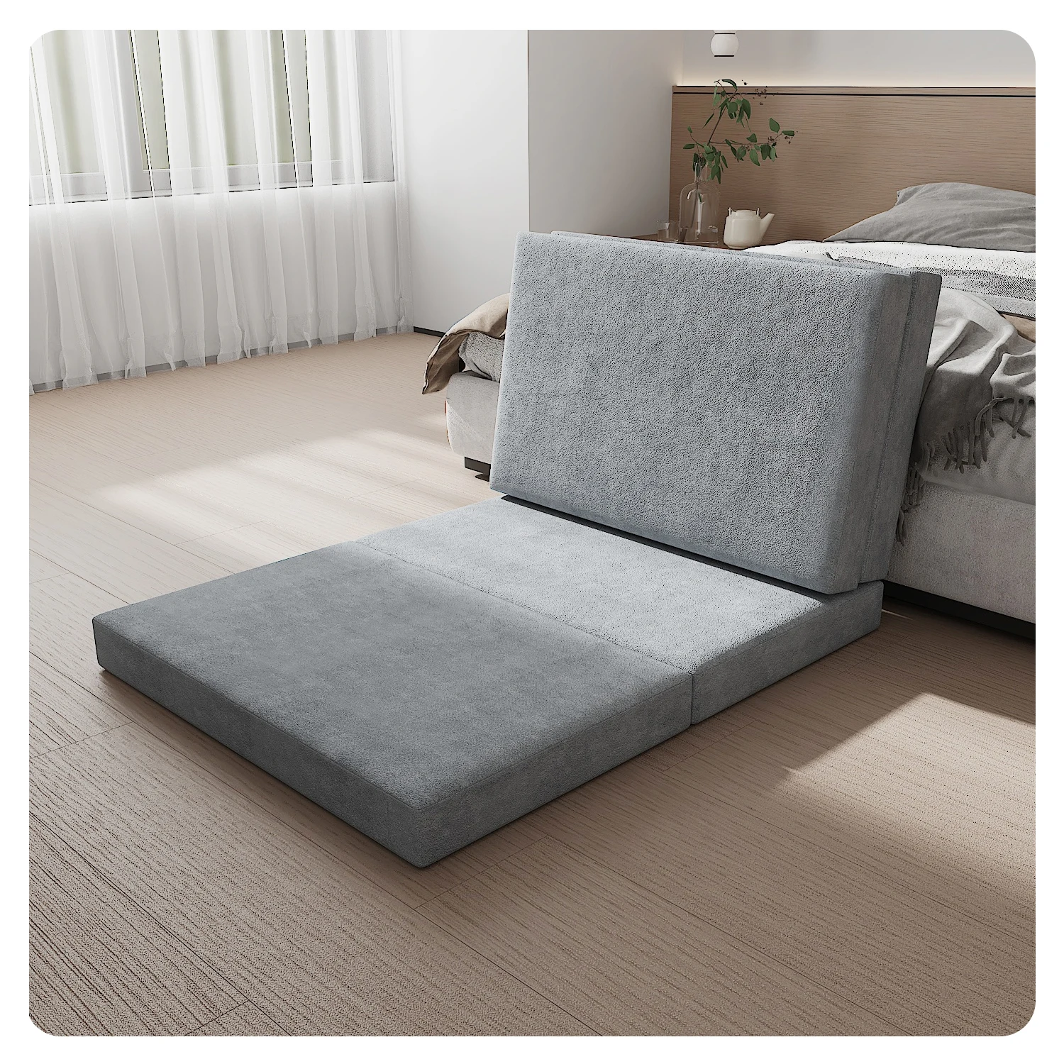 Saien 4 in 1 Soft Bed Mattress King Size Folding Bed Mattress Memory Foam Four-fold Mattress