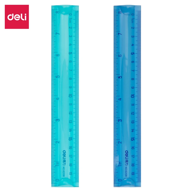 Deli 6208 high quality stationery elementary school students with a set ruler ruler triangular ruler protractor