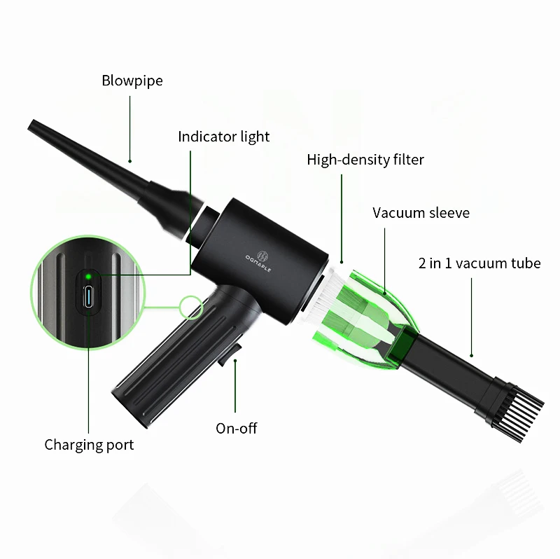 Blowing and Suction in one machine air duster and vacuum cleaner strong wind cleaning machine