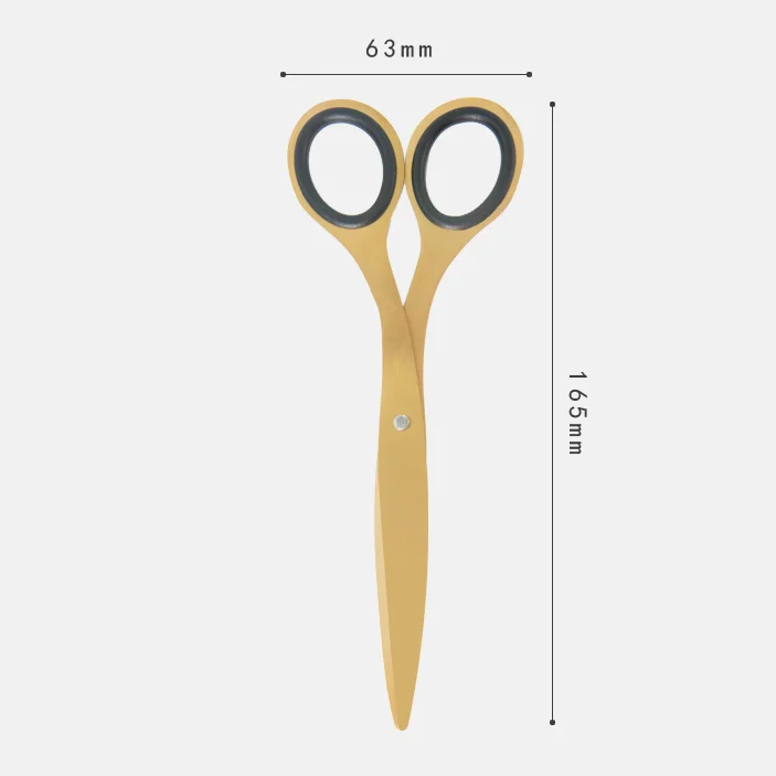 Wholesale Scissors Knife Set with Scissor Rubber Grip Handle Office Practical 5inch Left Handed Scissors Stainless Steel Plastic