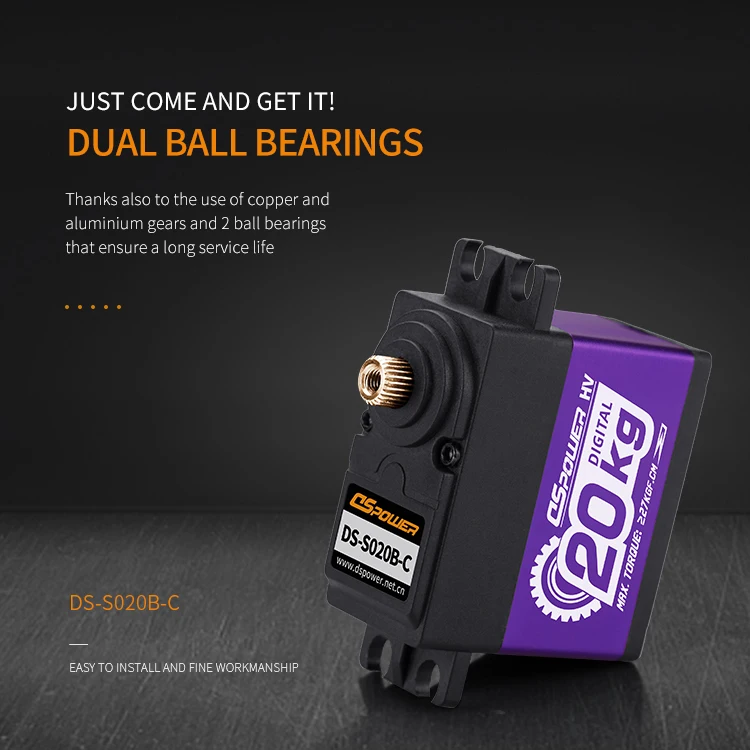 Digital Rc Servo Standard High Torque Full Metal DS SERVO 25kg Waterproof RC Hobby CAR 14 Years & up Battery 1:10 Plastic Unisex