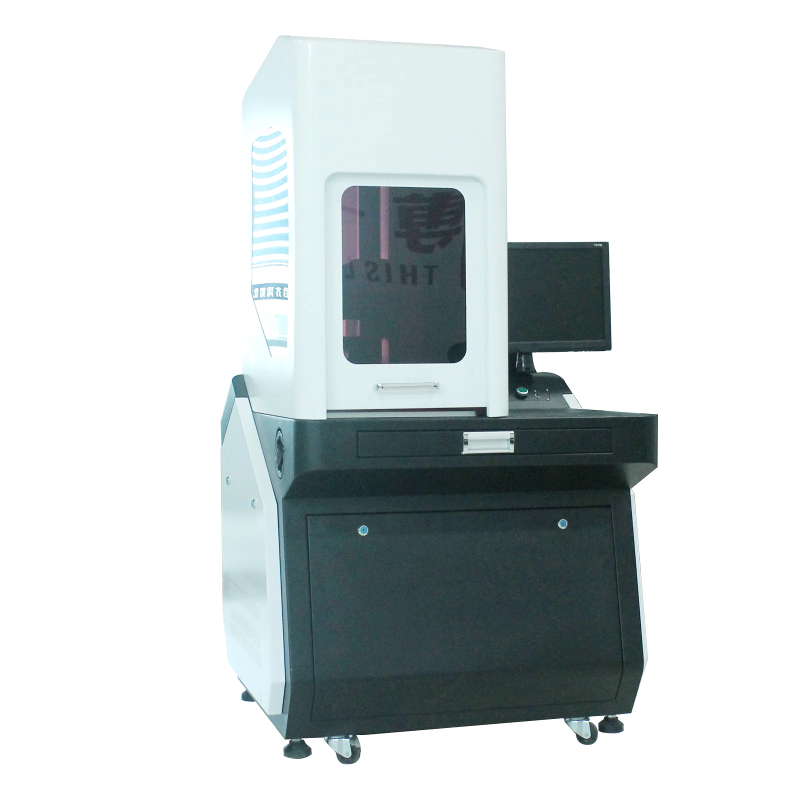 2023 New Laser marking machine 20w 30w 50w  semi-enclosed fiber laser marking engraver equipment laser marking machine