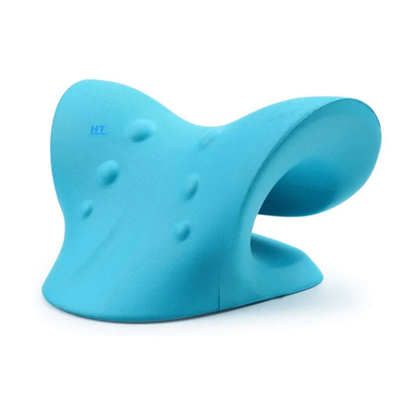 Amazon Top Selling High Quality C Shape Traction Cervical Sleep Aid Neck Rest Massage Pillow Neck Acupressure Massager