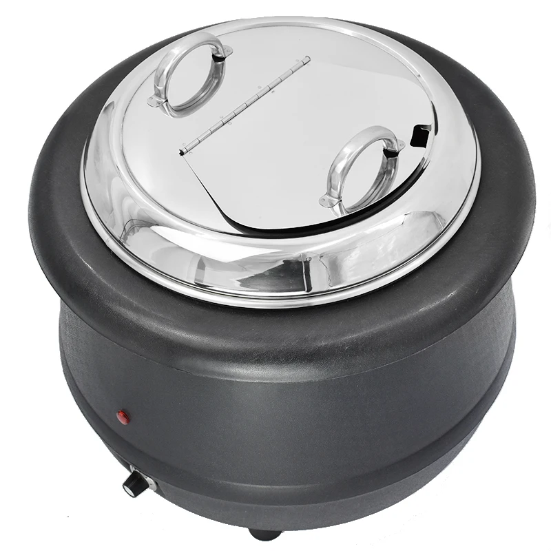 Victore Commercial Soup Kettle with S/S Food Pot Electronic Soup Warmer Kettle for Restaurant Buffet