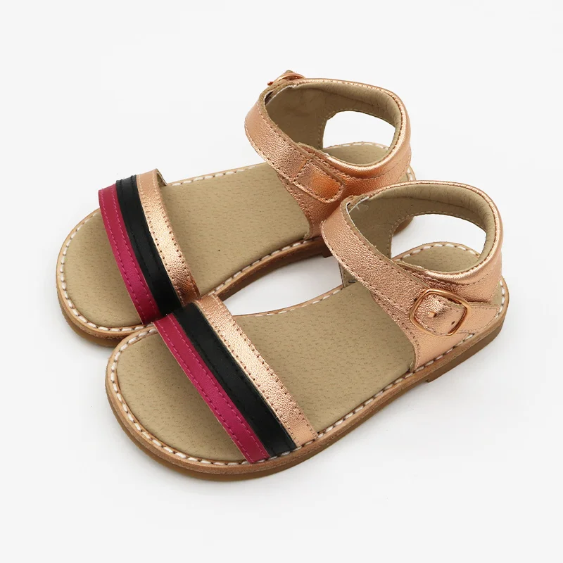 Wholesale Customized Summer Fashion Breathable Non-slip Flat Casual Kids Sandals Hardsole cheap kids sandals